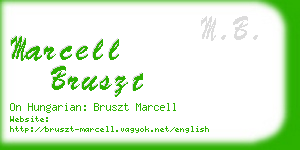 marcell bruszt business card